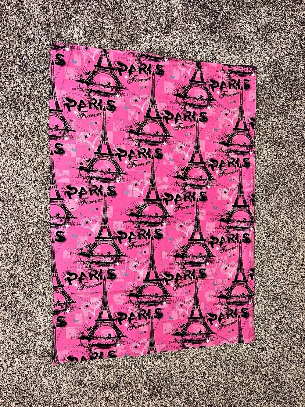 Pink & Black Eiffel Tower Print